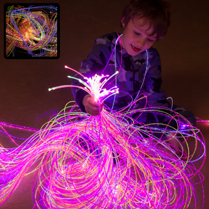 Twinkling UV Fiber Optics