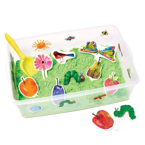 The Very Hungry Caterpillar Sensory Bin