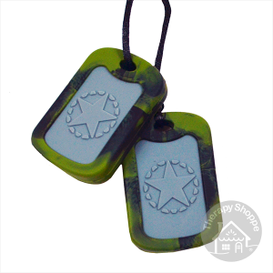 Bumpy Dog Tag Chewy Necklace