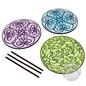 Mandala Labyrinth Tracing Disks