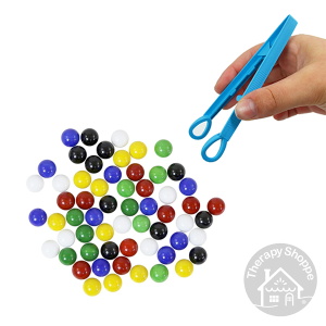 Fine Motor Marbles & Tongs Set