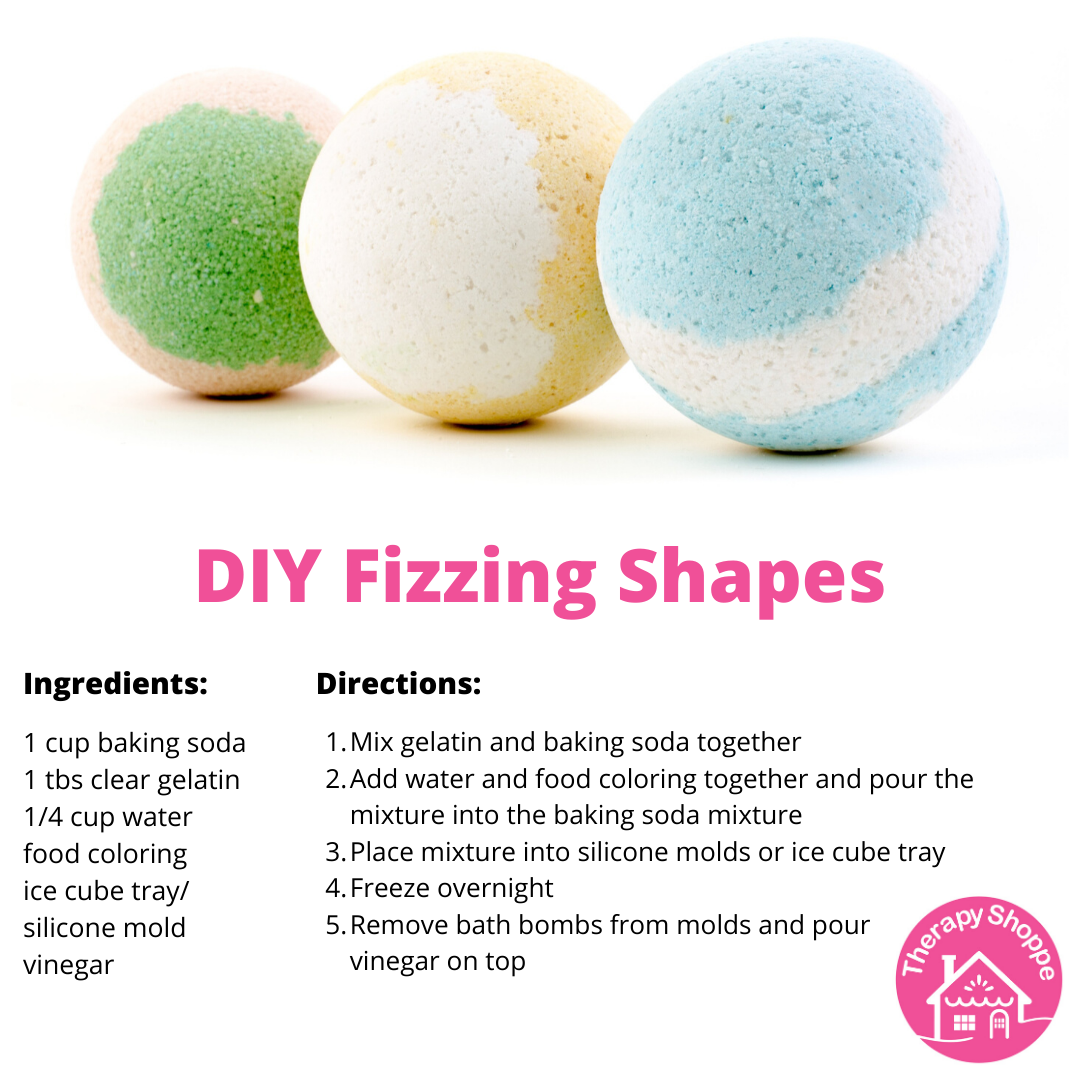 DIY fizzing bath bombs