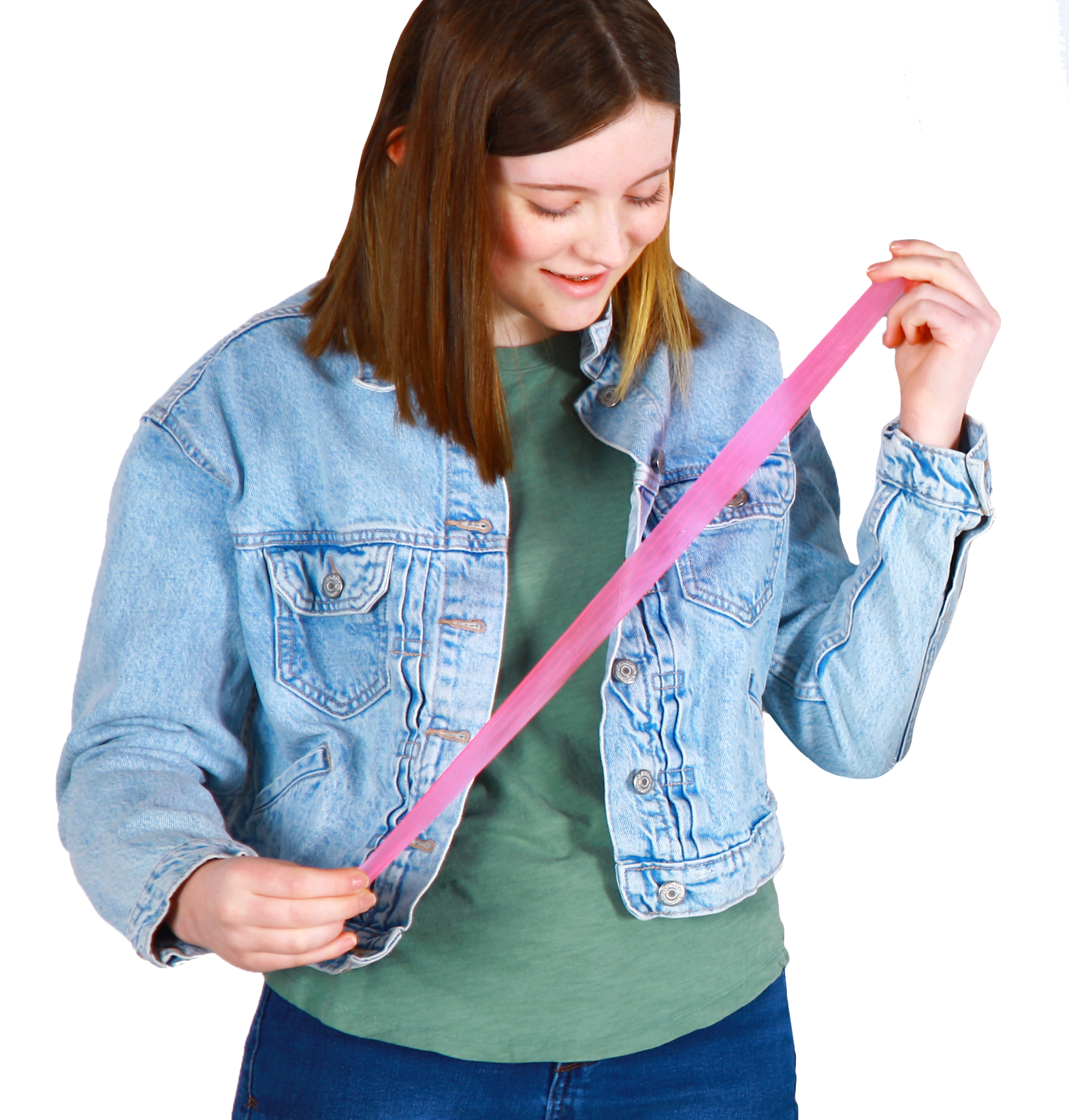 teen girl stretchy roll up fidget